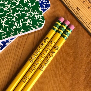 Personalized Pencil Ticonderoga Engraved Custom Name Pencil Back to School Teacher Gift Pencil With Name Birthday Gift Easter Bag Stuffer 2 image 4