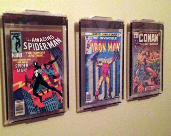 comic book display comic skin openable display book frame etsy comic book display comic skin openable display book frame etsy