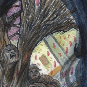 TAZ - resurrection - Original Watercolor Illustration
