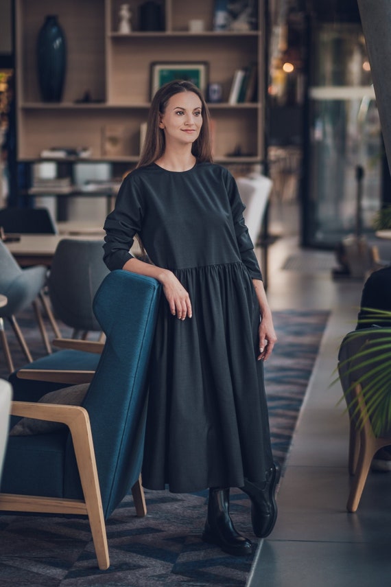 sachin and babi light blue dress Knitted Dress Women Casual Long Sleeve Vintage Elegant Office Sweater Dress  Female 2022 Winter One-piece Dress Korean Outerwear - Price history &  Review | AliExpress Seller - SXcave Store main image 1