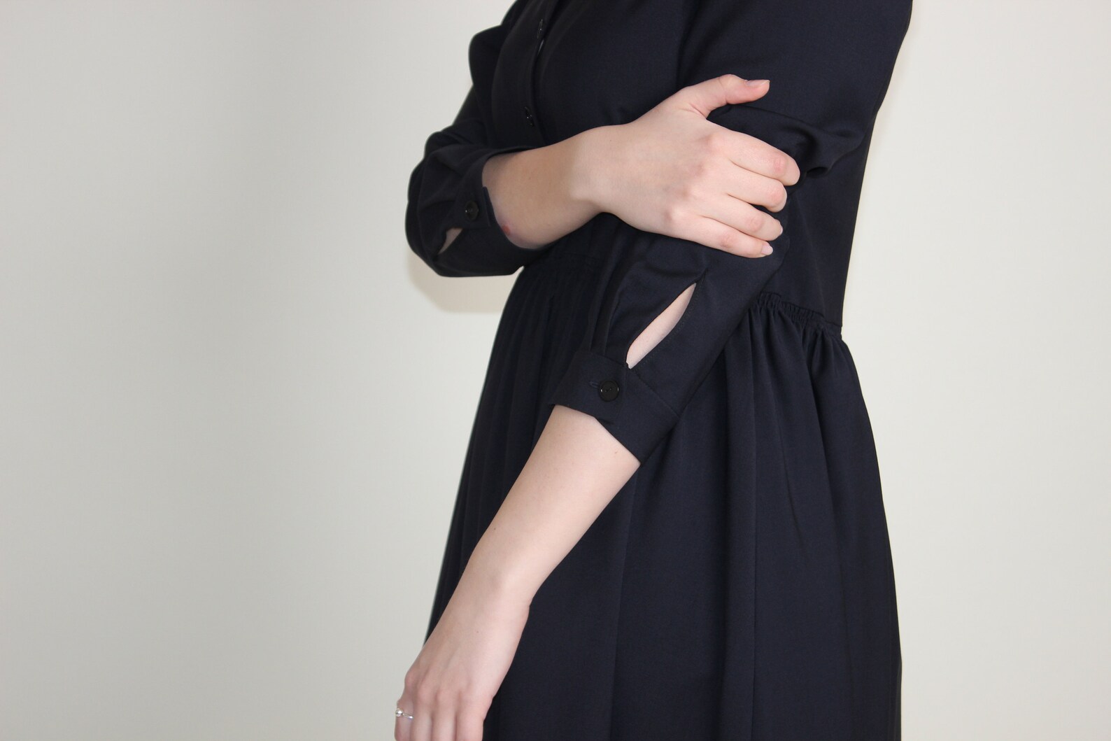 Elegant Wool Maxi Dress Long Wool Dress Everyday Dress With Etsy