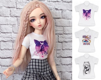 T-shirt Sailor Moon pour Minifee Aline slim MSD BJD 1/4 Doll PT0003