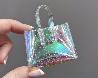 Small Clear Holographic Bag for 1/6 and 1/4 Dolls