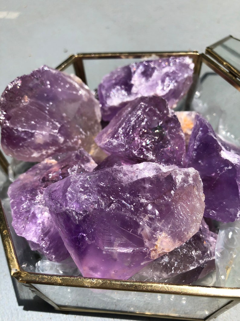 Amethyst Raw Amethyst Chunk Natural Amethyst Raw Crystals Etsy Australia