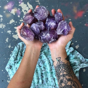 Amethyst, Raw Amethyst Chunk, Natural Amethyst, Raw Crystals, Purple Crystals, Crystals, natural Crystal. image 2