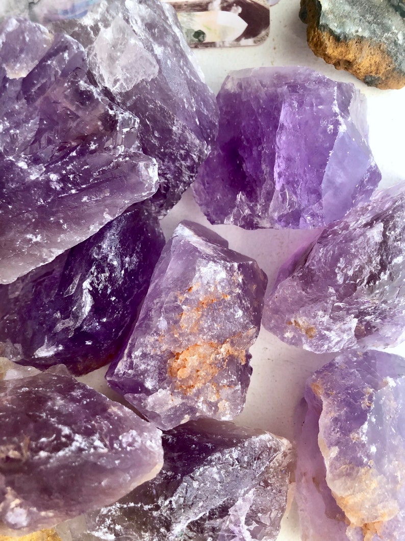 Amethyst, Raw Amethyst Chunk, Natural Amethyst, Raw Crystals, Purple Crystals, Crystals, natural Crystal. image 5