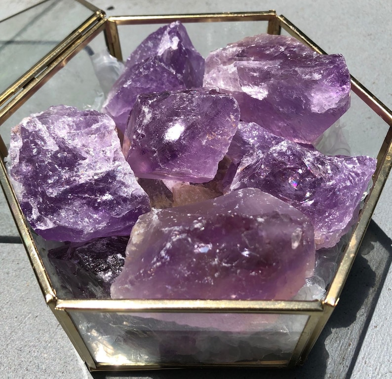 Amethyst, Raw Amethyst Chunk, Natural Amethyst, Raw Crystals, Purple Crystals, Crystals, natural Crystal. image 6