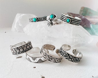 Toe Ring ~ Sterling Silver Toe Ring ~ Summer Jewellery, Bohemian Jewels, Turquisie Toe Ring, Toe Jewellery, Boho Jewels, Boho, Beach Jewels.