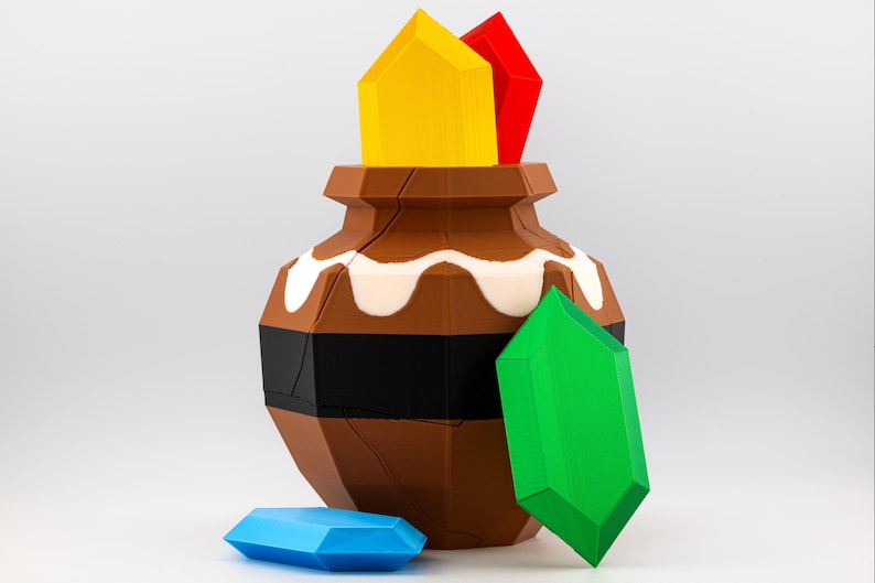Legend of Zelda breakable pot with Rupees image 1