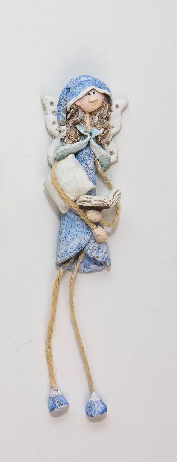 Ceramic Fairy Sculpture Wall Decor Unusual Gifts Pocket Fairy Etsy