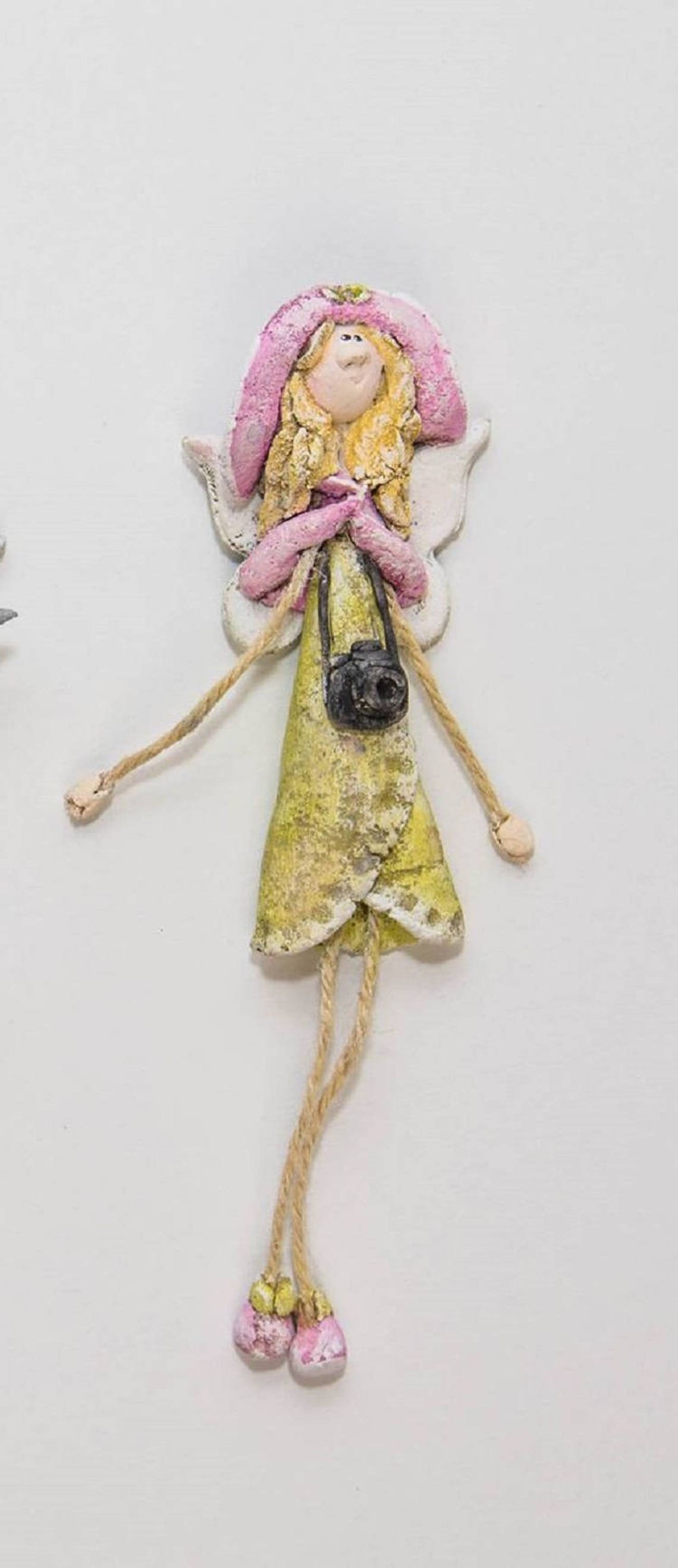 Ceramic Fairy Sculpture Wall Decor Unusual Gifts Pocket Fairy Etsy