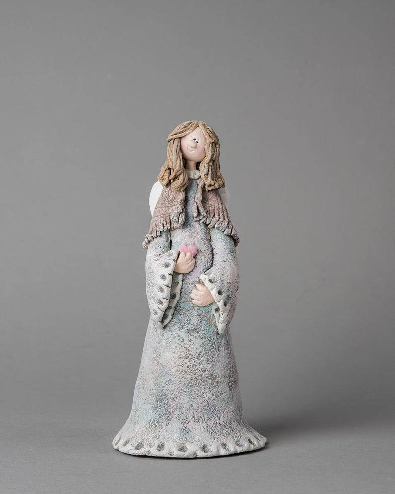 Mother Angel Figurine Guardian Angel Gift Pregnancy Gift Etsy