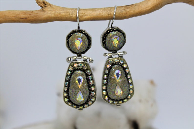 Unique Solid Silver Dangle Earrings