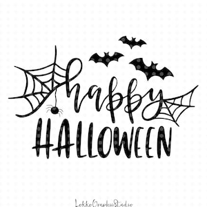 Happy Halloween Svg, cut files, Fall svg, Halloween Svg files, overlay svg, Svg clipart, Fall svg, Handlettered svg