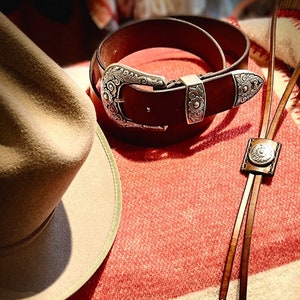 Western belt and bolo set