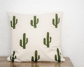 Hand-Printed Cacti Scatter Cushion Cover