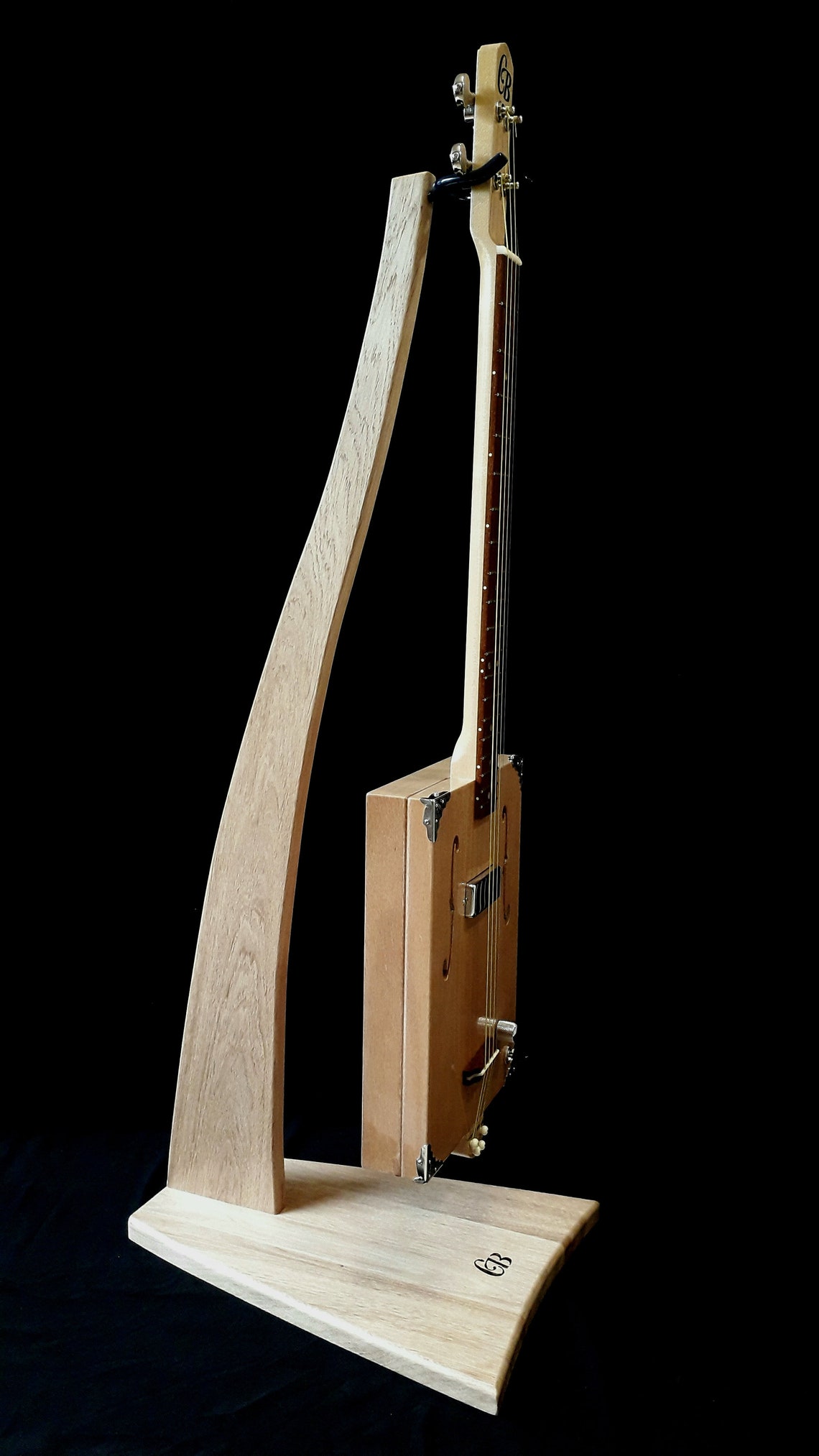 Stand Support pour Cigar Box Guitar en CHÊNE Etsy France