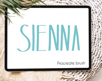 Procreate brush, procreate brushes, procreate hand lettering brush, procreate marker brush, handwriting brush, procreate lettering