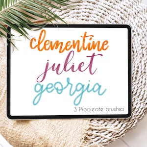 Procreate brush, procreate brushes, procreate hand lettering brush, hand drawn, procreate highlighter brush, handwriting brush, marker brush