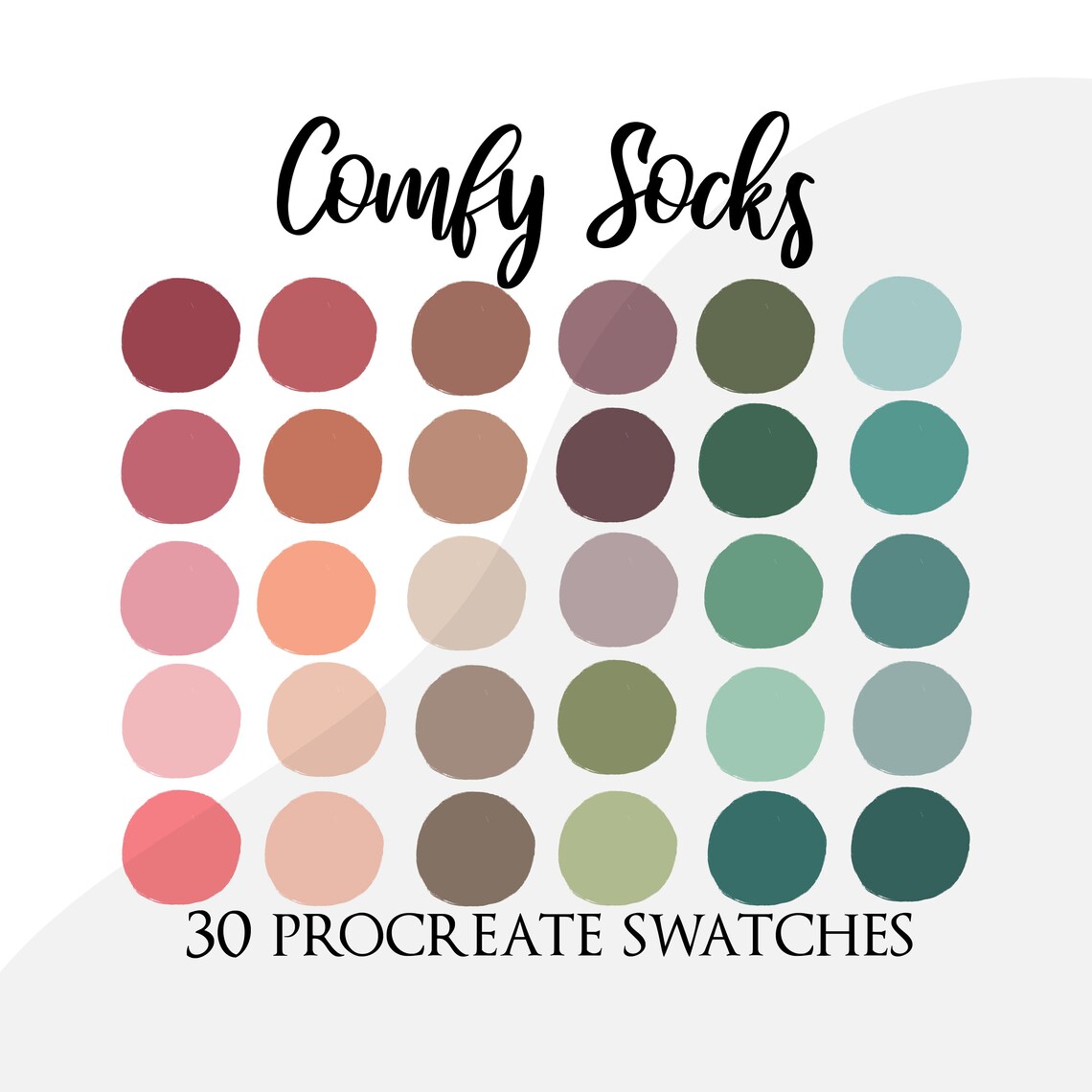 Procreate Palette Swatches, Procreate Color Palette, Cosy Autumn Colour