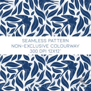 Modèle sans couture d'hirondelles, vêtements pour enfants, enfants, couture, conception de tissu sans couture carreau de répétition printemps bleu blanc nautique été hirondelle