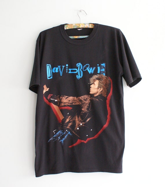 1987 David Bowie Spider Glass Tour shirt, Vintage