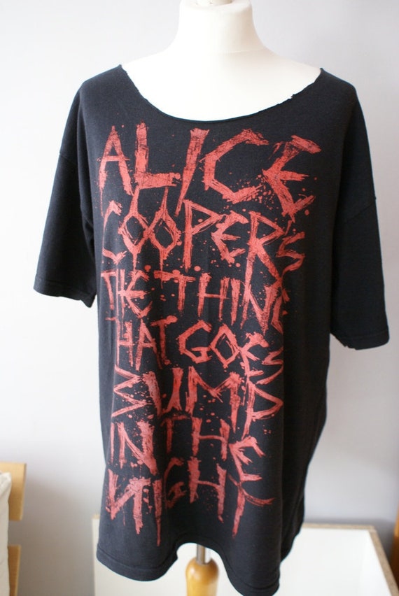 Official Alice Cooper Tour Tshirt Rare Alice Cooper Tshirt Etsy