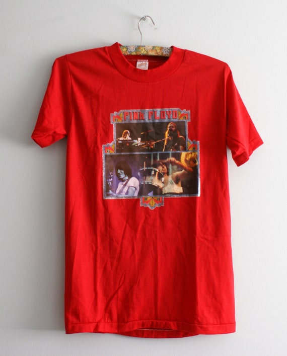 70s - 80s Pink Floyd T-shirt, Single Stitch Pink F