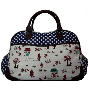 Anberry diaper bag Little Red Riding Hood dotted, Blue image 2