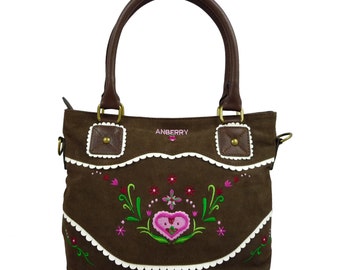 ANBERRY Bag / Handtas - Flower Romance met borduurwerk