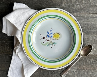 Arabia Finland Windflower Rimmed Soup Bowls Set of 2 Olga Osol Design