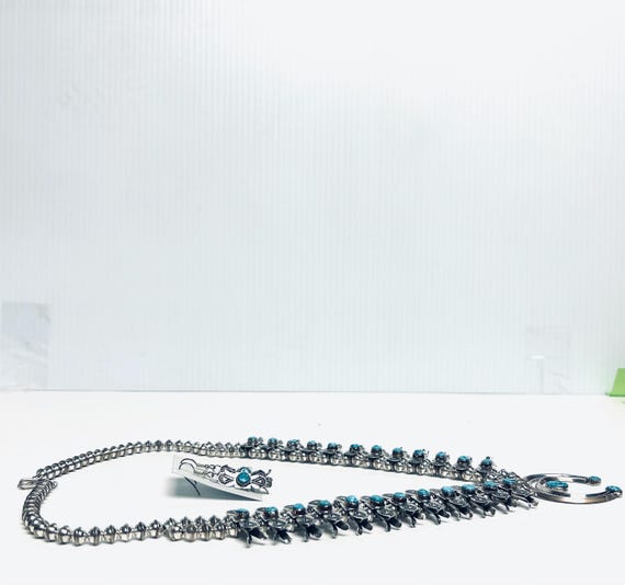 Authentic Native American Navajo Squash Blossom - image 2