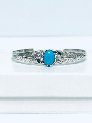 Bracciale Rigido Turchese Stile Cowgirl Sud-Ovest - Gioiello Bohémien Per Donna