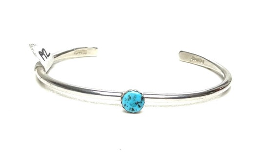 Beautiful Vintage Native American Navajo 22 Kingman Turquoise Squares Sterling Silver Bracelet Beautiful Vintage Native American Navajo 22 Kingman Turquoise Squares Sterling Silver Bracelet