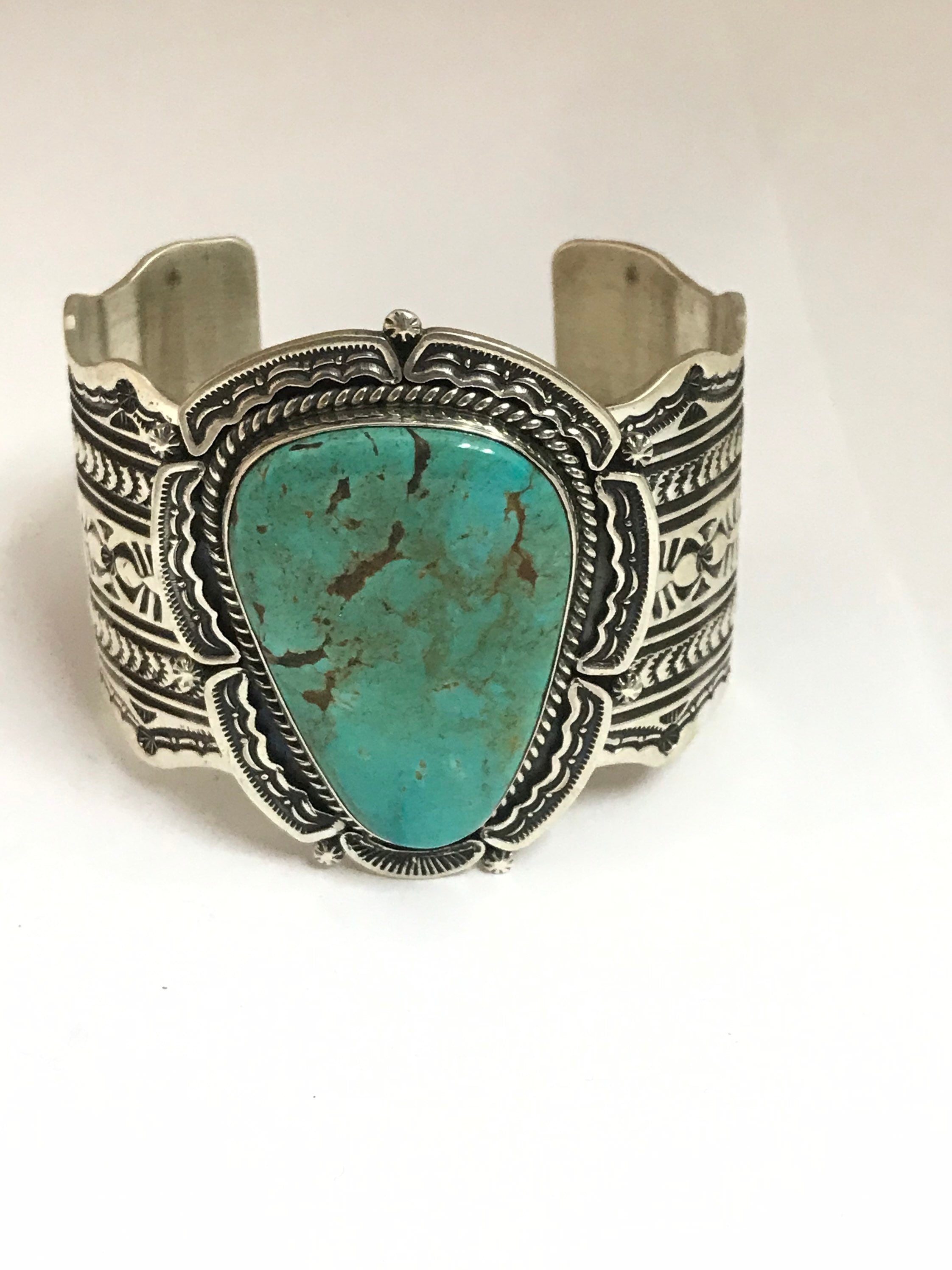 Native American Navajo Handmade Sterling Silver Turquoise