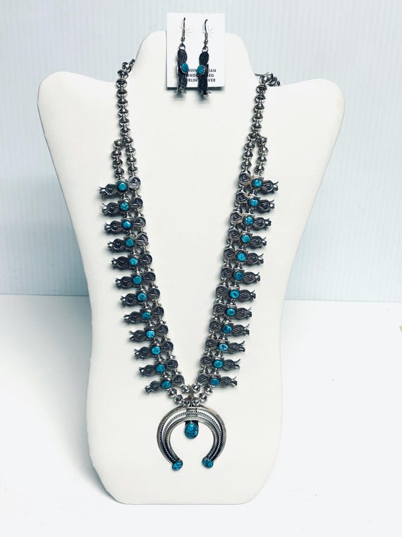 Authentic Native American Navajo Squash Blossom - image 1