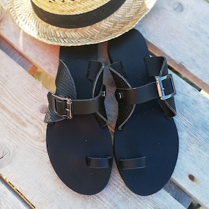 Handmade leather sandals, Greek sandals, Leather sandals, flat sandals, ancient Greek sandals, Kallipous sandals