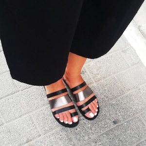 Handmade leather sandals, Greek sandals, Leather sandals, flat sandals, ancient Greek sandals, Kallipous sandals
