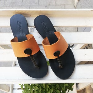 Handgefertigte Ledersandalen, griechische Sandalen, Ledersandalen, flache Sandalen, antike griechische Sandalen, Kallipous Sandalen