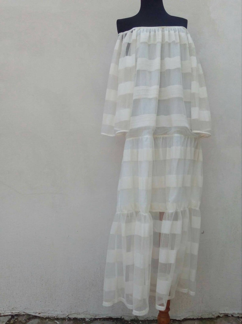 womens boho white dress