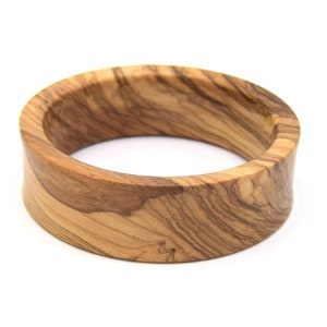 Bracelet Large En Bois Doré Brun - Marque 81stgeneration - Style Manchette - Neuf Avec Étiquettes