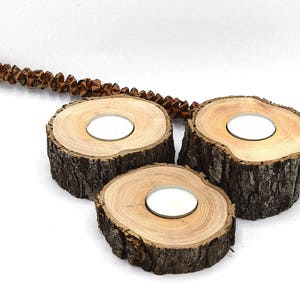 Set van 3 kofferkaarsenhouders voor tafeldecoratie, kerstdecoratie