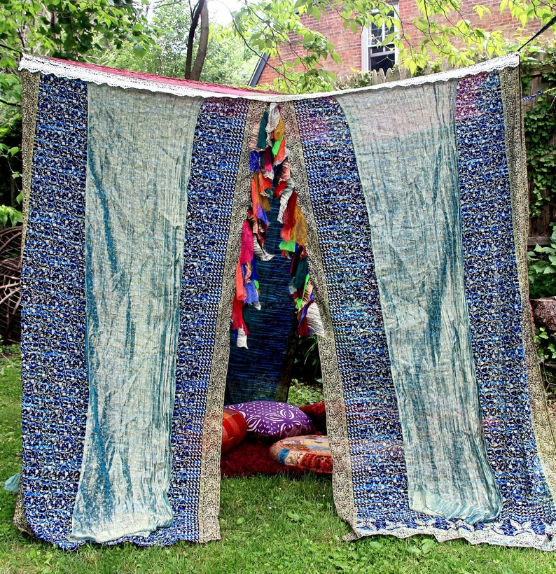 Sari BED CANOPY, TENT, Canopy Bed Curtains, Wedding Chuppah, Bohemian