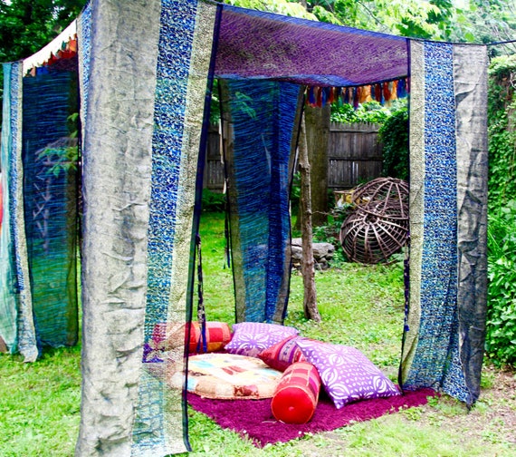 Sari BED CANOPY TENT Canopy Bed Curtains Wedding Chuppah Etsy