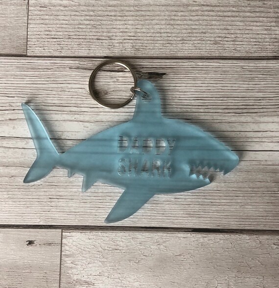 daddy shark keyring