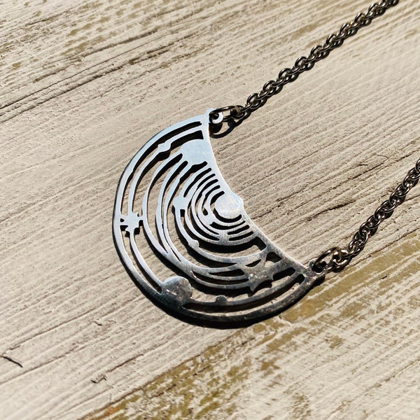 Solar System Necklace // Stainless Steel Planet Necklace