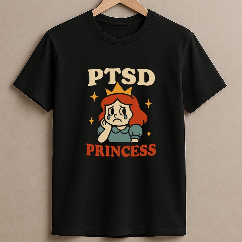 PTSD Princess Shirt - Cute Mental Health Awareness Tee for Women With ...