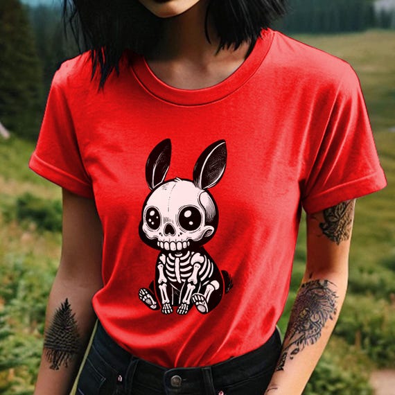 Camiseta de conejo con huesos new arrivals