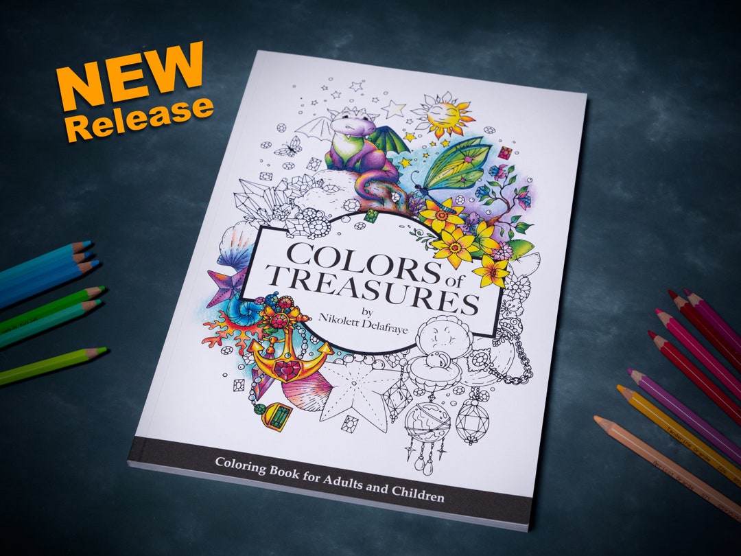 Adults Coloring Book, 36 Illustrations Printed High-quality Paper Hard ...