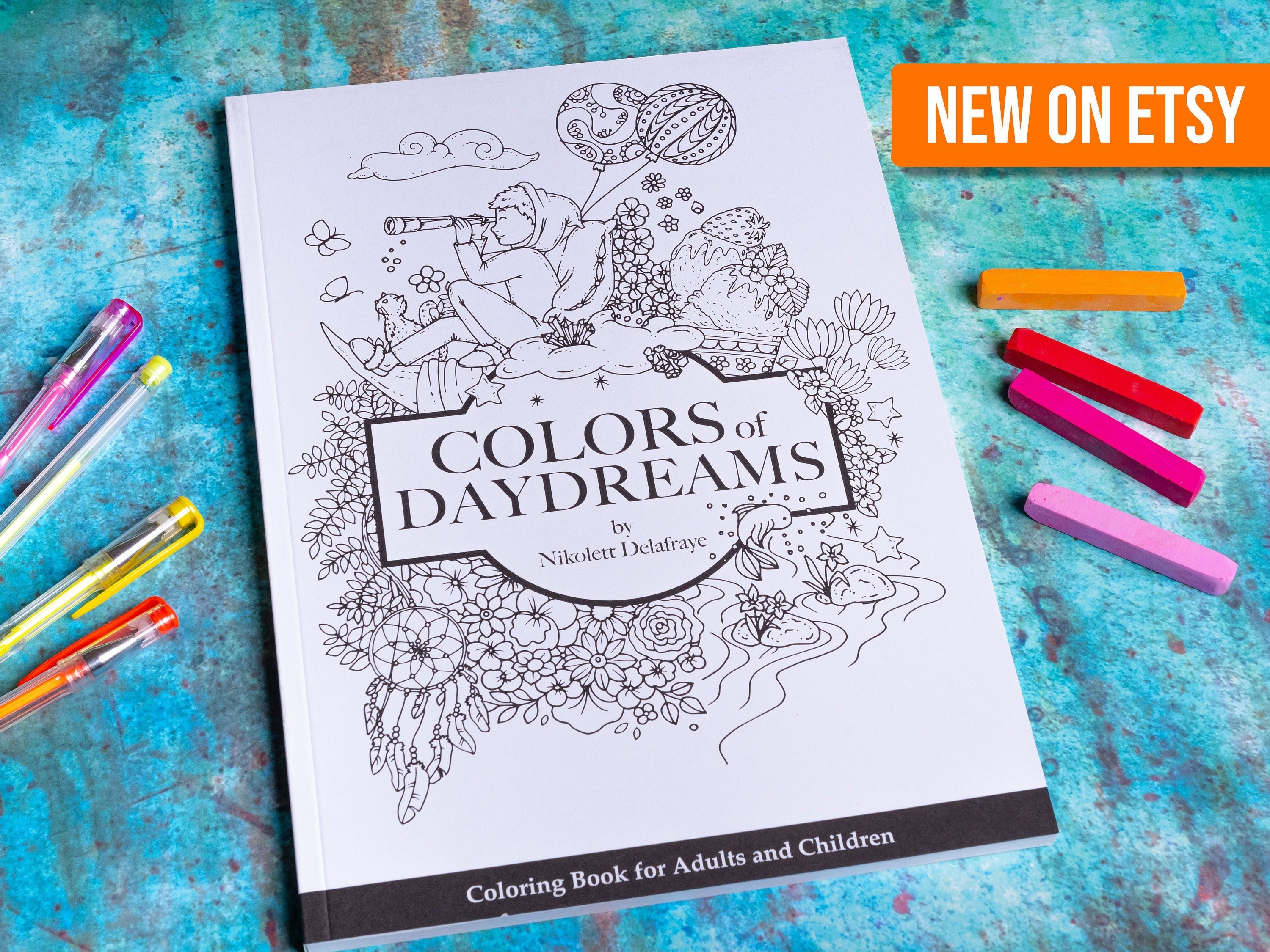 Adults Coloring Book 40 Illustrations Printed High Quality - Etsy